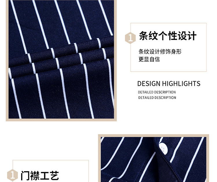 2022 winter striped warm shirt men's no pocket cardigan youth fashion fleece-lined thick plaid inch shirt CY