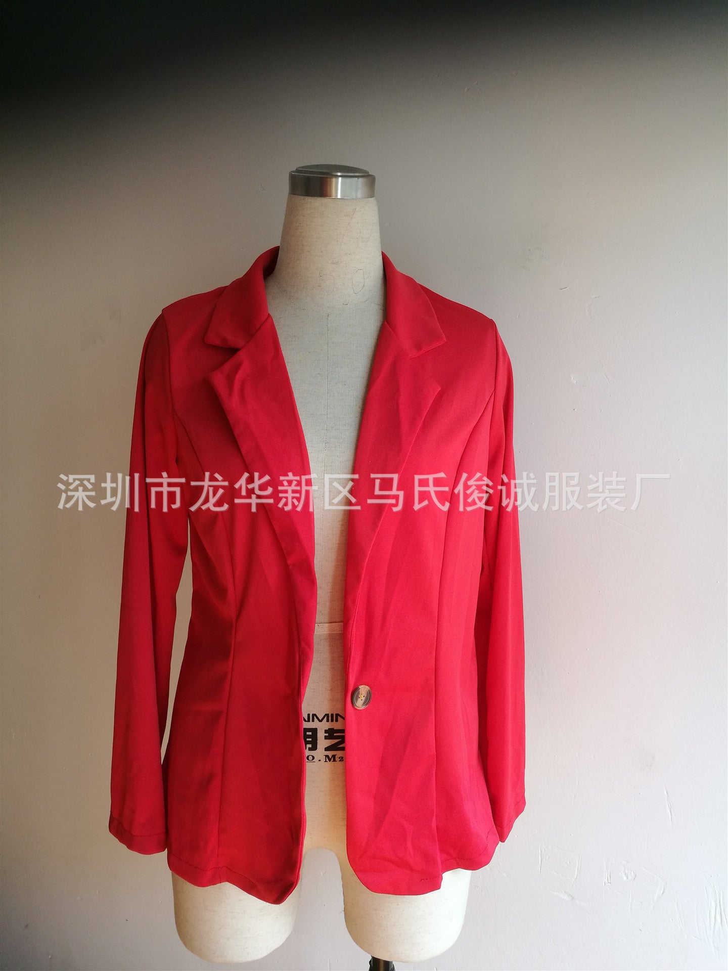 Cross-border 2022 European and American small suit lapel long sleeve slim sweet button Street coat suit multicolor spot