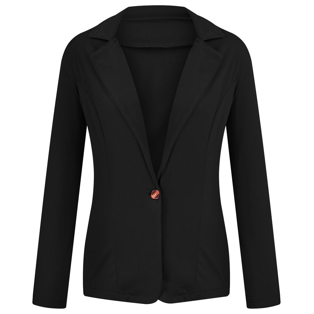 Cross-border 2022 European and American small suit lapel long sleeve slim sweet button Street coat suit multicolor spot