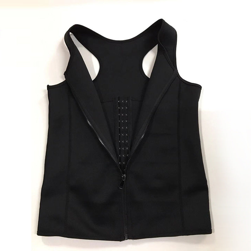 European and American Men's Sauna Clothing, Tummy Control Vest, Sports Vest, Cross-Border Corset, Neoprene Tights, Shapewear