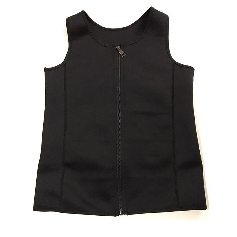 European and American Men's Sauna Clothing, Tummy Control Vest, Sports Vest, Cross-Border Corset, Neoprene Tights, Shapewear