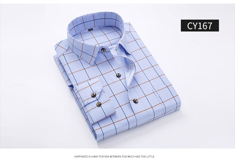 New Men's Printed Long-Sleeved Shirt, Korean Style Slim Fit, Youth Fashion, Casual and Versatile Shirt, Cross-Border Bestseller in Europe and America