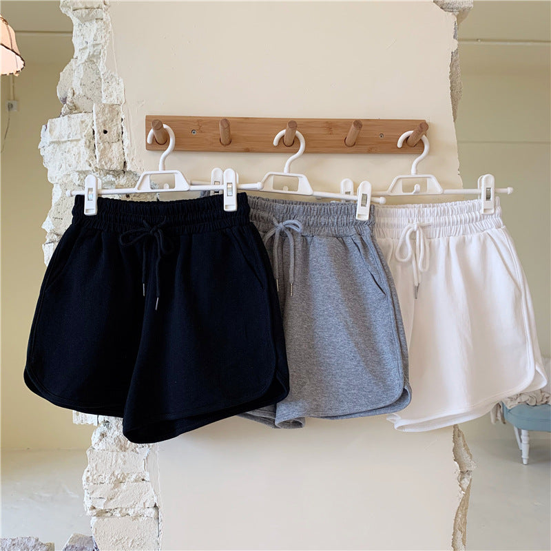 Plus-Size Women's Summer New Korean-Style High-Waisted Loose Slimming Home Wide-Leg Casual Shorts for Outdoor Wear