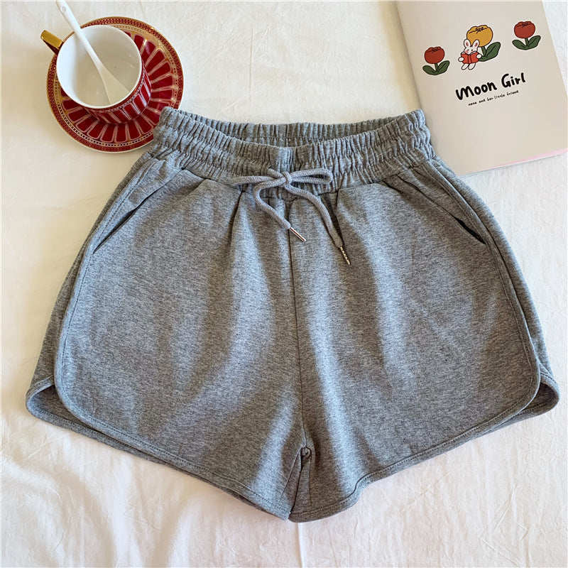 Plus-Size Women's Summer New Korean-Style High-Waisted Loose Slimming Home Wide-Leg Casual Shorts for Outdoor Wear