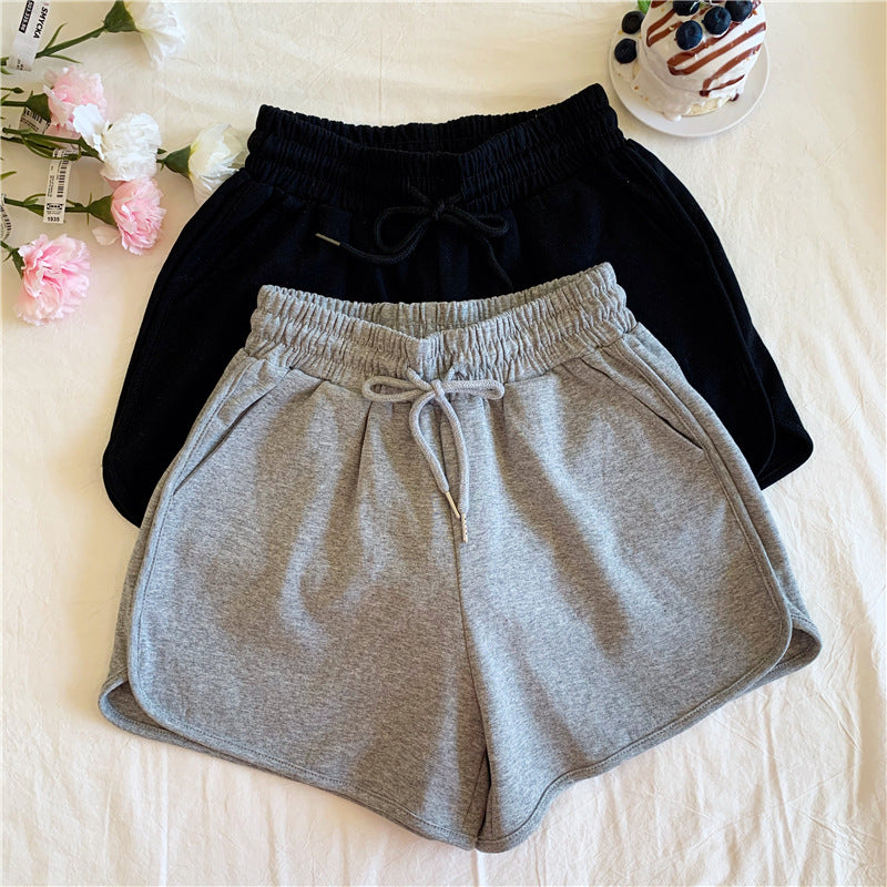 Plus-Size Women's Summer New Korean-Style High-Waisted Loose Slimming Home Wide-Leg Casual Shorts for Outdoor Wear