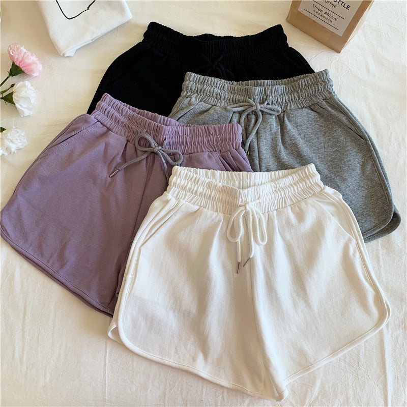Plus-Size Women's Summer New Korean-Style High-Waisted Loose Slimming Home Wide-Leg Casual Shorts for Outdoor Wear