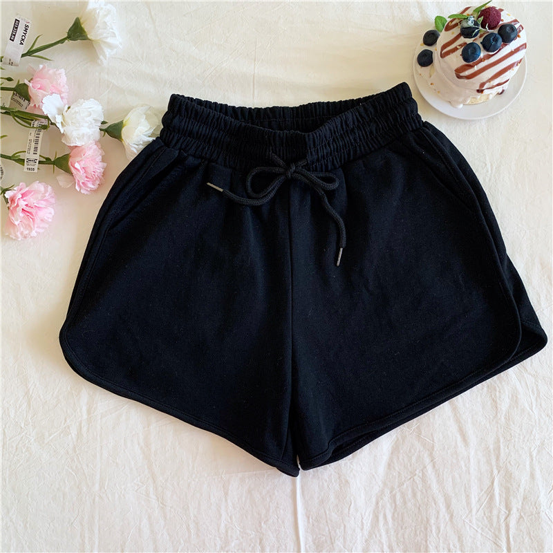 Plus-Size Women's Summer New Korean-Style High-Waisted Loose Slimming Home Wide-Leg Casual Shorts for Outdoor Wear