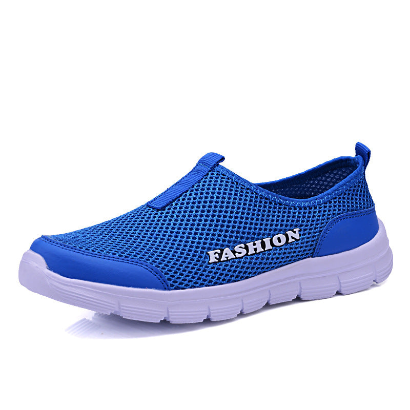 New Summer Mesh Men's Shoes Breathable Mesh Casual Sports Women's Shoes Korean Style Couple Shoes Mesh Shoes Men's Running Shoes
