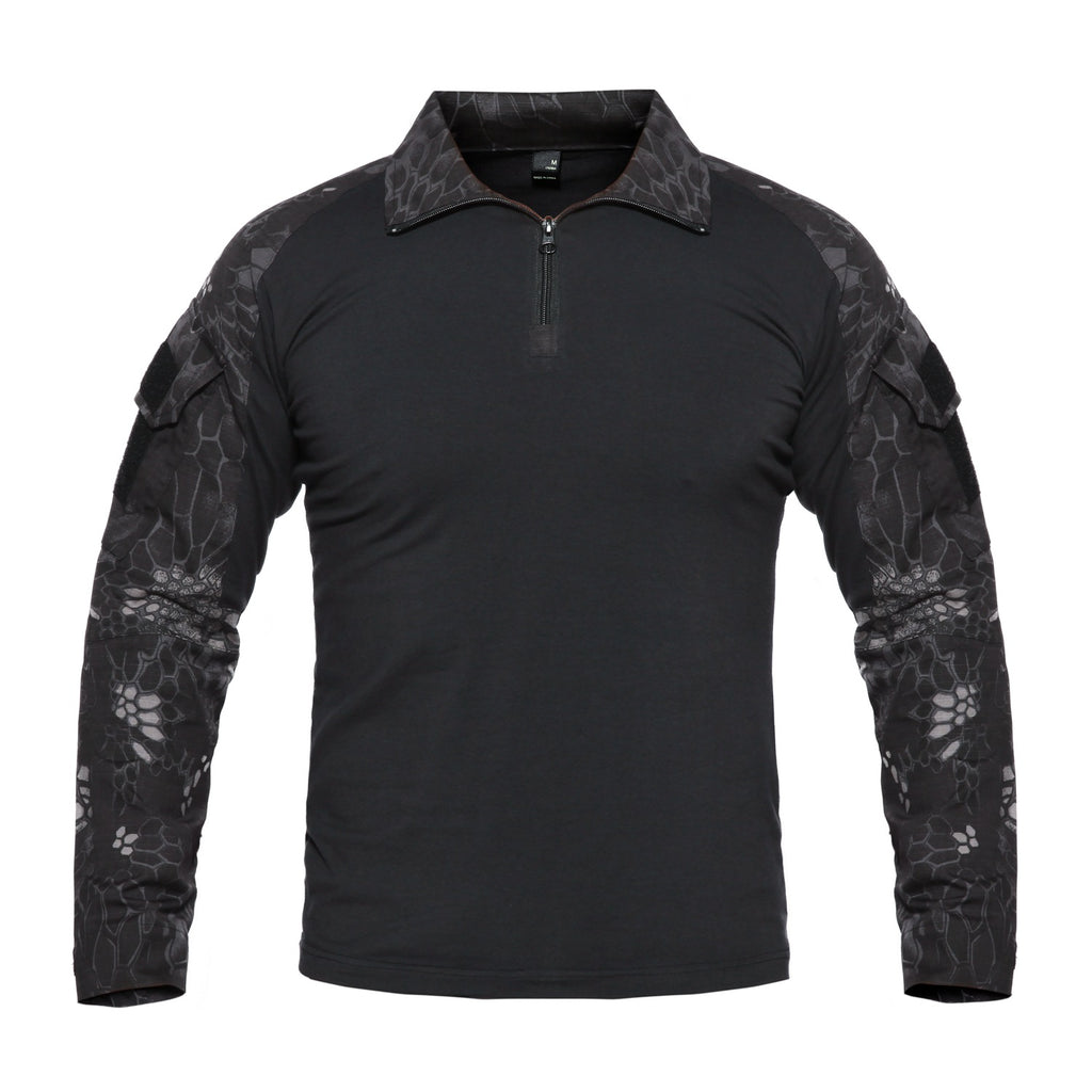 Army Eagle Frog Suit Long-sleeved Army Fan T-shirt Elastic Outdoor CS Field Quick-drying Camouflage Outdoor Long-sleeved T-shirt Quick-drying Men's G2