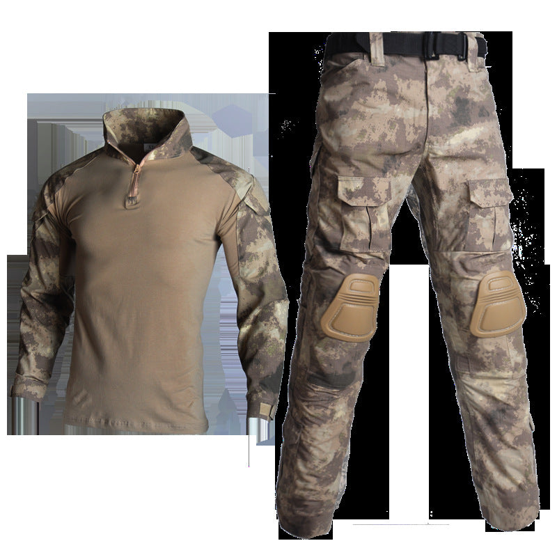 Army Eagle Frog Suit Long-sleeved Army Fan T-shirt Elastic Outdoor CS Field Quick-drying Camouflage Outdoor Long-sleeved T-shirt Quick-drying Men's G2