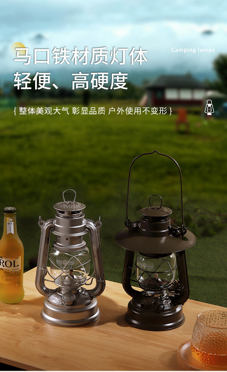 276 fire hand lantern outdoor camping lamp tent lighting lamp retro kerosene lamp atmosphere portable camping lamp