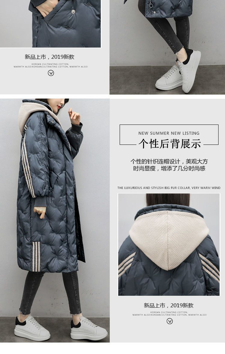 Down Cotton Outwear Women's Mid-Length 2024 Winter New Korean Style Loose Fashionable Thickeneded Casual Women's Jacket