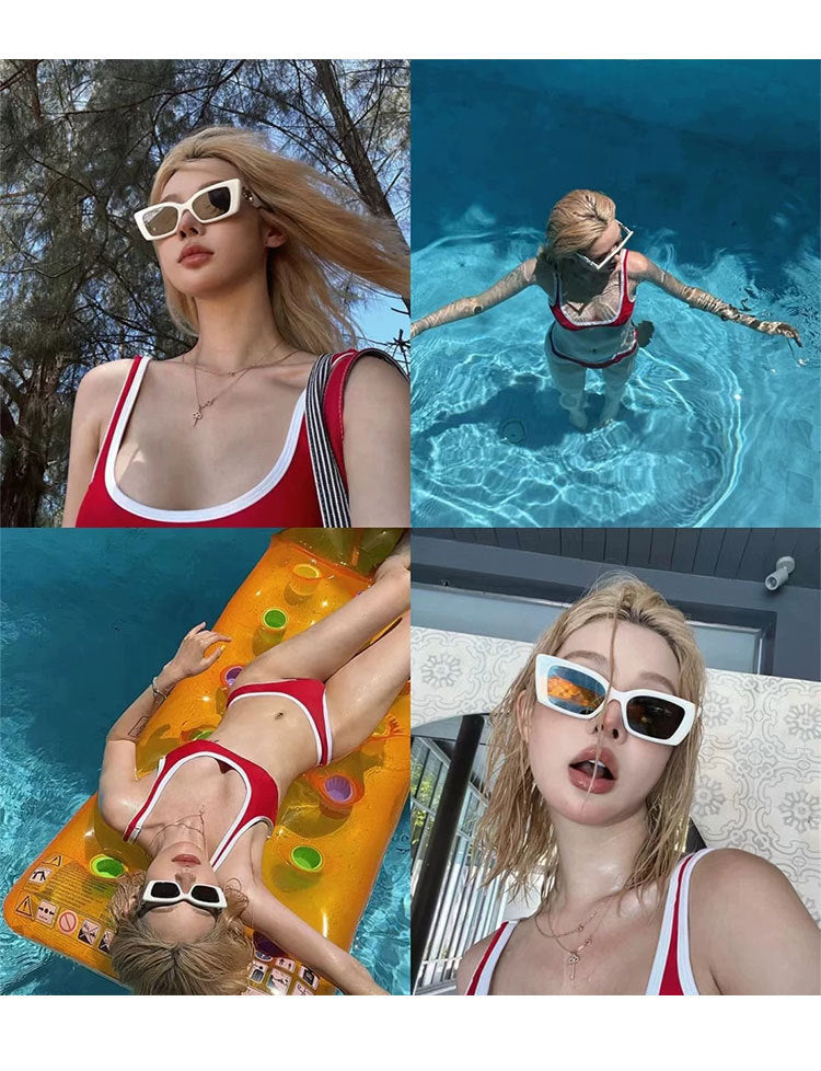 Source Factory South Korea Ins Sexy Spice Style Swimsuit Female Girl Bikini Split Simple Hot Spring Swimsuit