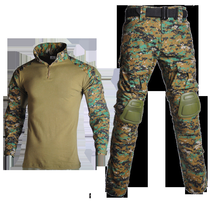 Army Eagle Frog Suit Long-sleeved Army Fan T-shirt Elastic Outdoor CS Field Quick-drying Camouflage Outdoor Long-sleeved T-shirt Quick-drying Men's G2