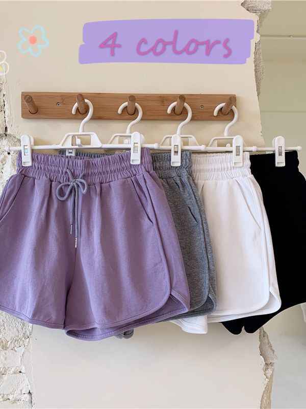 Plus-Size Women's Summer New Korean-Style High-Waisted Loose Slimming Home Wide-Leg Casual Shorts for Outdoor Wear