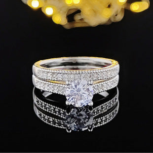 European and American AliExpress orders cross-border creative square geometric pink diamond ring ring factory direct r5173