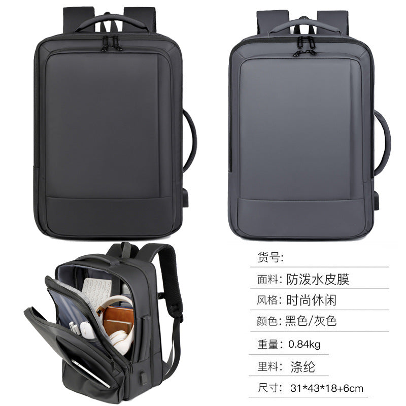 Backpack Men's High-class High-capacity Business Travel Men's Computer Bag Multi-functional Backpack College Student Commuter
