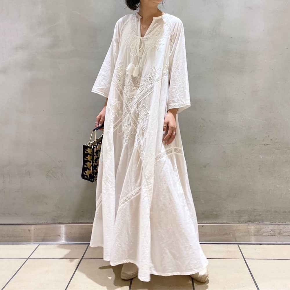 In Stock! Vintage Style A-Line Skirt for Women, 2026 Summer New Japanese Style Ladylike Loose Lace-Up Dress for Women