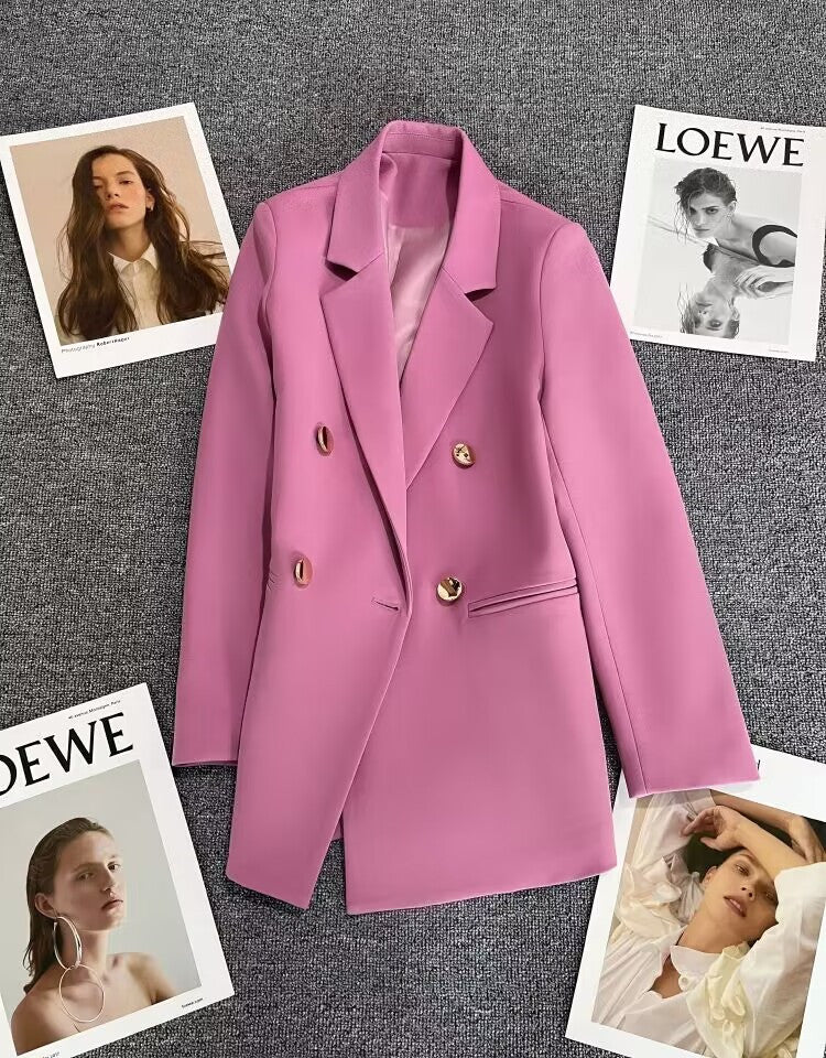 Candy Green Trendy Blazer for Women, 2026 Spring and Autumn New Korean Style, Internet Celebrity Style, Petite Casual