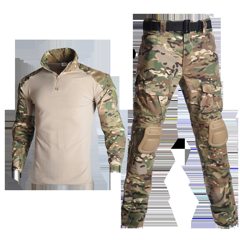 Army Eagle Frog Suit Long-sleeved Army Fan T-shirt Elastic Outdoor CS Field Quick-drying Camouflage Outdoor Long-sleeved T-shirt Quick-drying Men's G2
