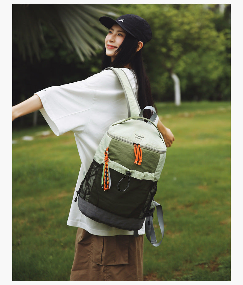 Outdoor Hiking Large-Capacity Backpack, Lightweight Travel Backpack, Commuting Storage School Bag, Leisure Cycling Backpack
