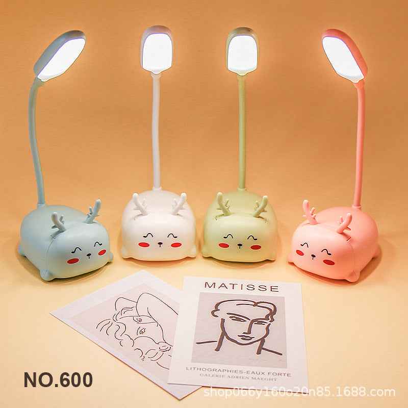 Factory direct creative cute girl heart mini small table lamp led bedroom bedroom bedside eye protection night light