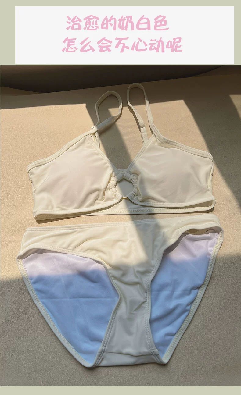 2025 New High-End Swimsuit Women's Split Bikini Four-Piece Bikini Sexy Long-Sleeved Sun Protection Hot Spring