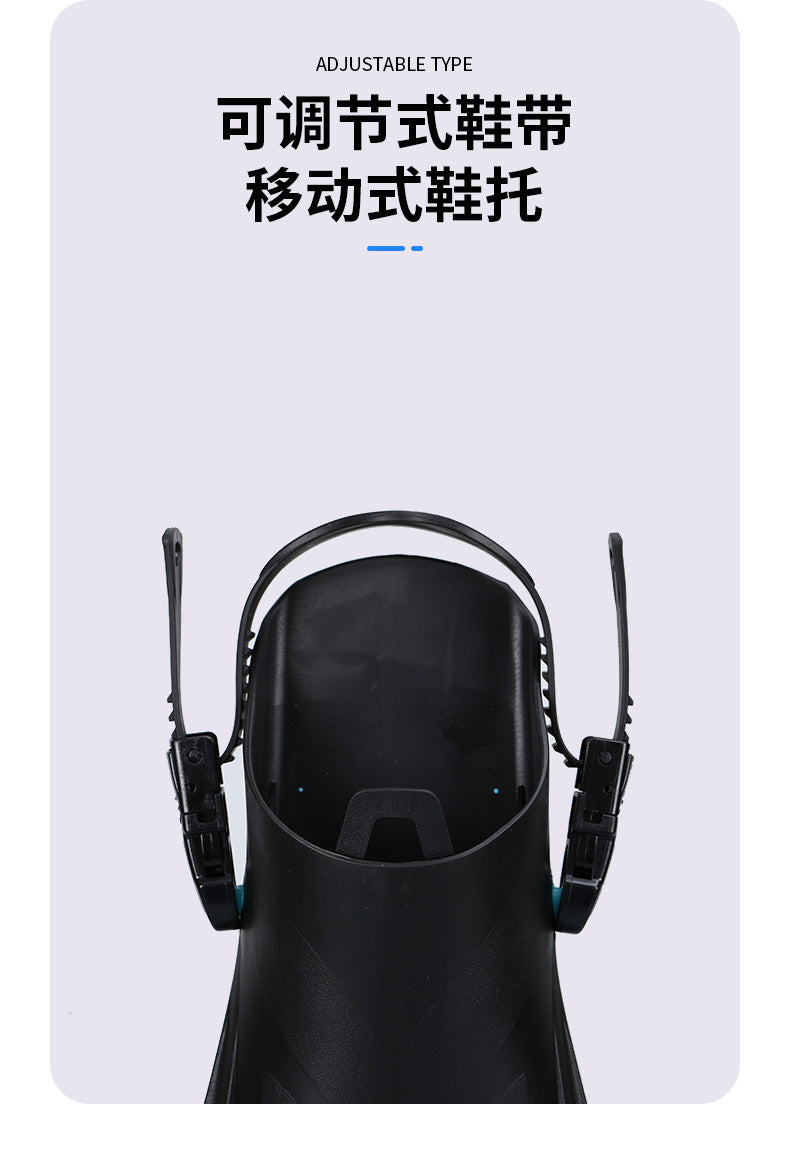 Professional Lightweight Diving Flipper Long Fingers Swimming Diving Adult Children Adjustable Siamesed Power Duck Flipper