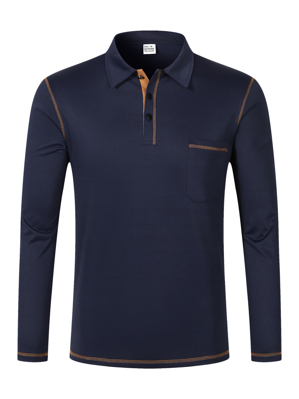 2025 new polo shirt long sleeve lapel men amazon casual sports breathable