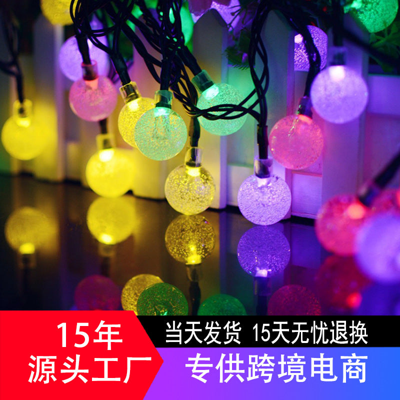Solar 244LED Ring Chandelier Courtyard Garden Villa Street Light 360 Degree Outdoor Solar Lighting