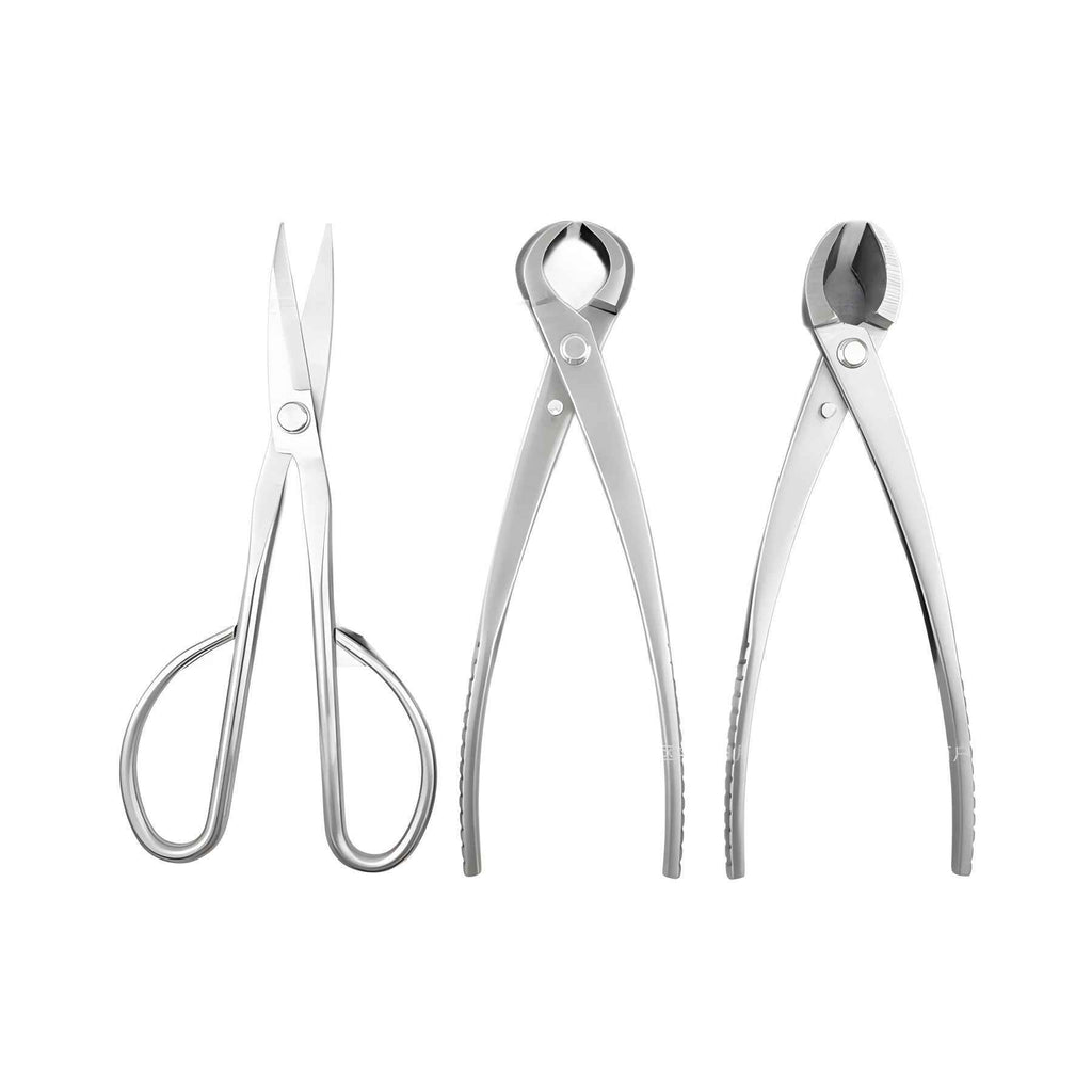 All Steel 8inch Bonsai Special Set Garden Pliers for Cutting Branches, Green Plants, Leaf Buds, Ball Joint Pliers, Diagonal Pliers, Sanded Style