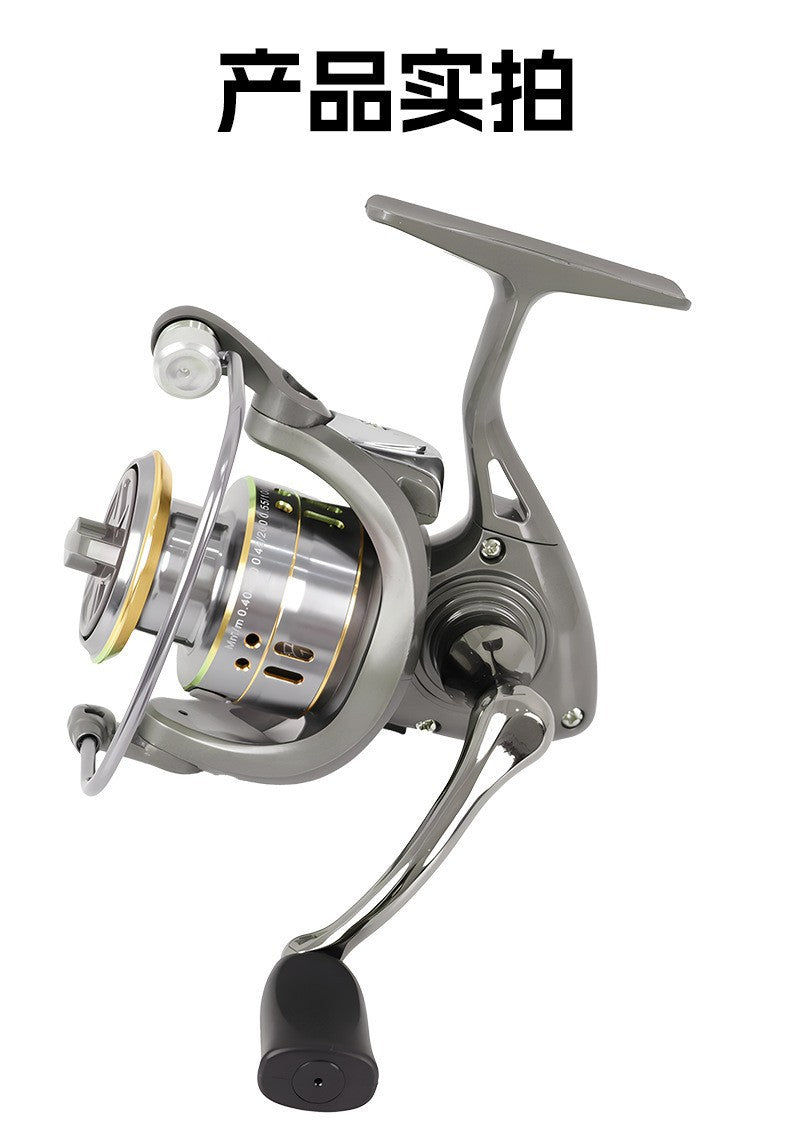 Cross-Border Manufacturer All-Metal Fishing Reel Spinning Reel Fishing Line Reel Lure Reel Spinning Reel Special Long-Distance Casting Spinning Reel