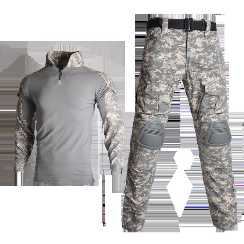 Army Eagle Frog Suit Long-sleeved Army Fan T-shirt Elastic Outdoor CS Field Quick-drying Camouflage Outdoor Long-sleeved T-shirt Quick-drying Men's G2