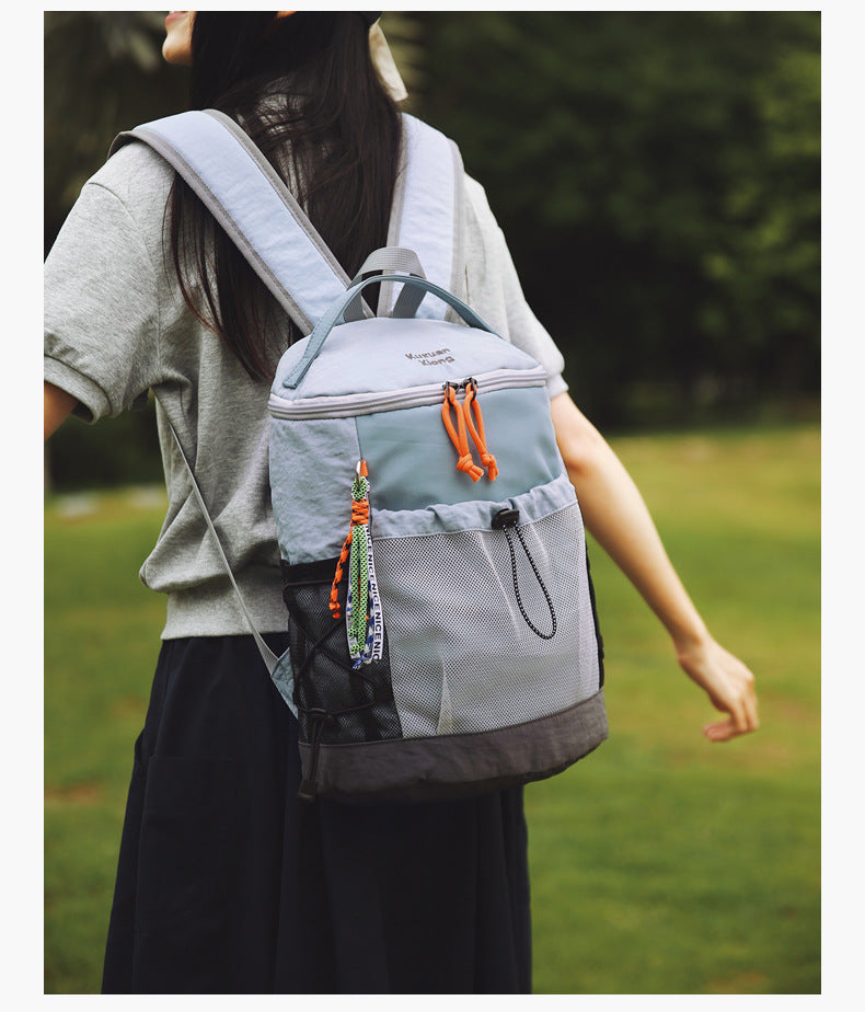 Outdoor Hiking Large-Capacity Backpack, Lightweight Travel Backpack, Commuting Storage School Bag, Leisure Cycling Backpack