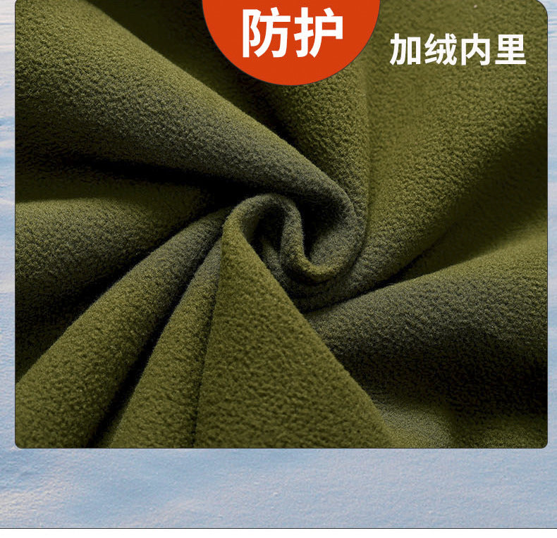 Autumn and Winter fleece-lined Work Clothes suit Men's Thickened Wear-Resistant Dirty-Resistant Labor Protection Mesh Warm-Keeping Tooling Outdoor Jacket