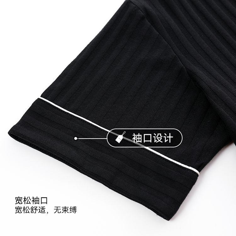 Zhuojia plus size Pajamas Men's Summer Plus Weight Increase Short-sleeved Pants Loose Cardigan Home Wear Men's 220kg
