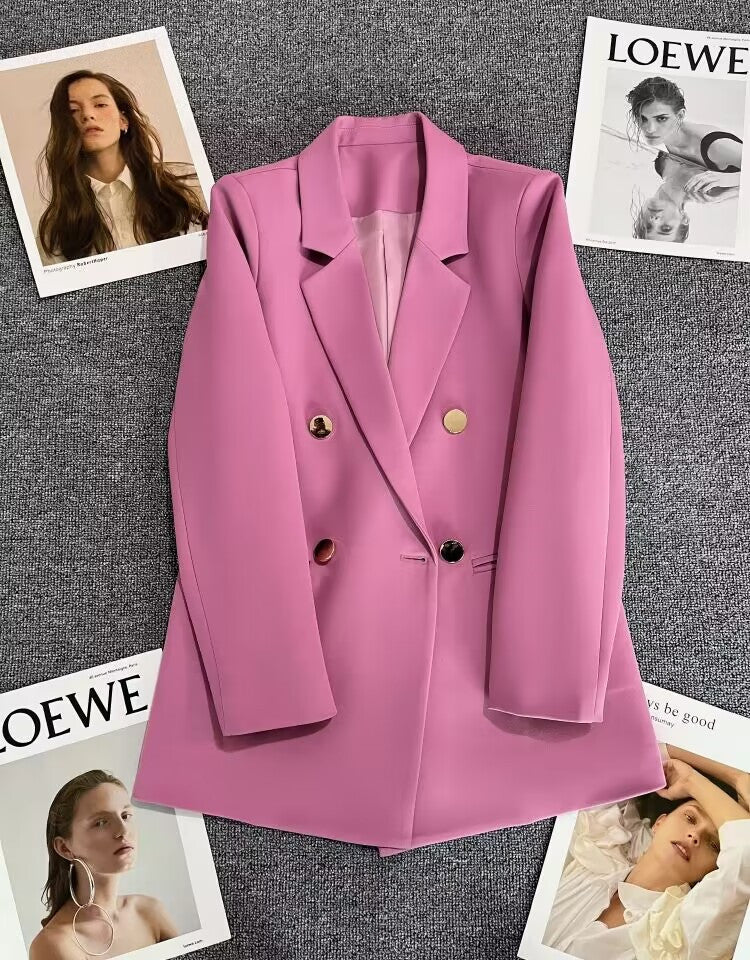 Candy Green Trendy Blazer for Women, 2026 Spring and Autumn New Korean Style, Internet Celebrity Style, Petite Casual
