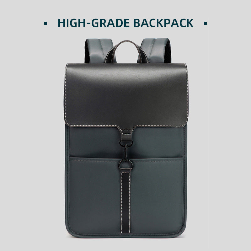 Men's Backpack, High-End, Simple, Versatile, Trendy, Popular with Women, Large Capacity, Business 16inch Computer Bag, Weight-Reducing