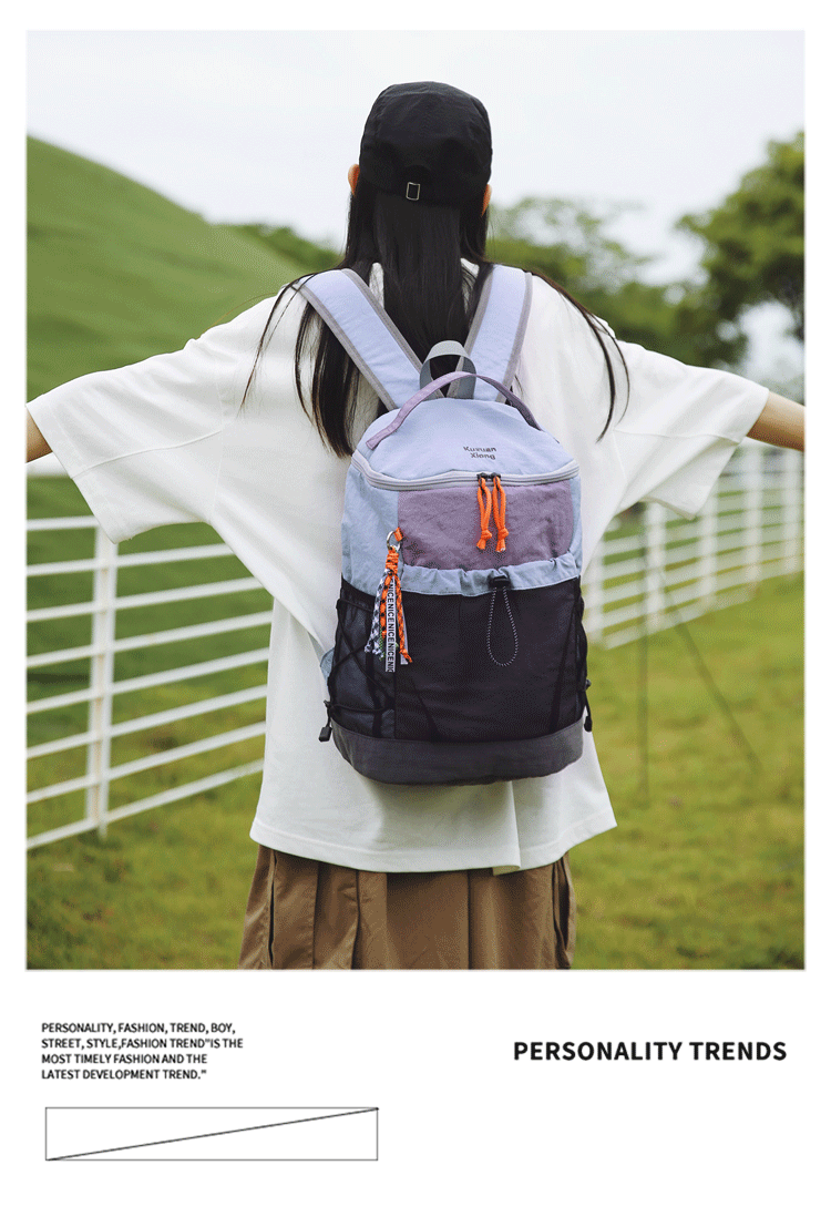 Outdoor Hiking Large-Capacity Backpack, Lightweight Travel Backpack, Commuting Storage School Bag, Leisure Cycling Backpack