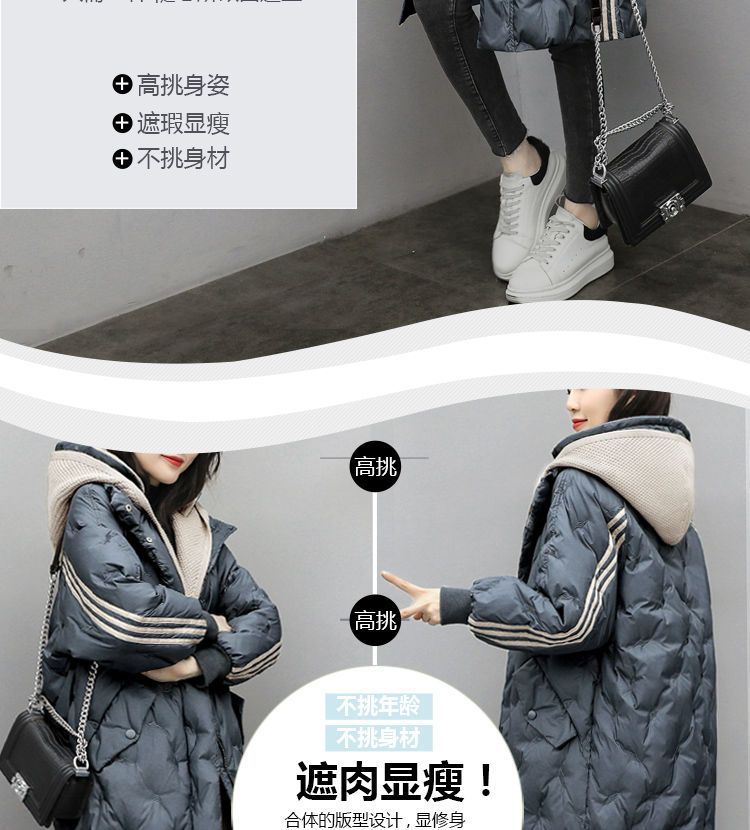 Down Cotton Outwear Women's Mid-Length 2024 Winter New Korean Style Loose Fashionable Thickeneded Casual Women's Jacket