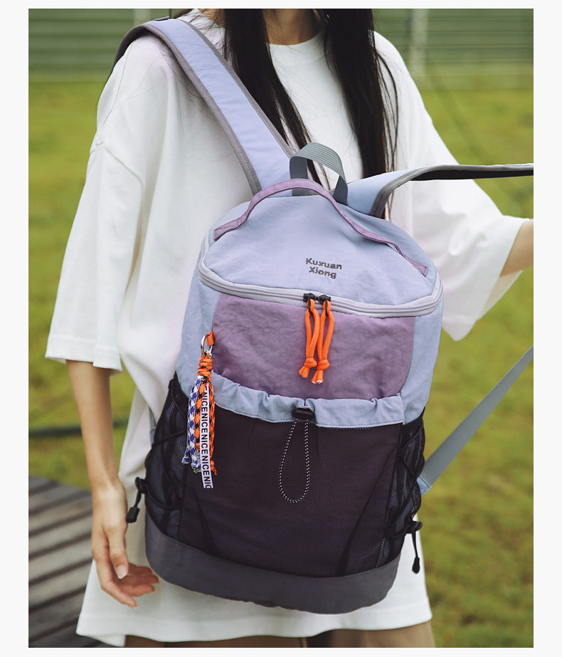 Outdoor Hiking Large-Capacity Backpack, Lightweight Travel Backpack, Commuting Storage School Bag, Leisure Cycling Backpack
