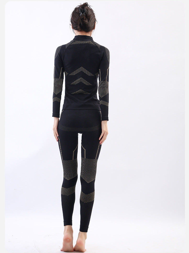 Ski Quick-drying Underwear Warm Compression Perspiration Breathable Women's Men's Outdoor Mountaineering Sportswear Functional Tight suit