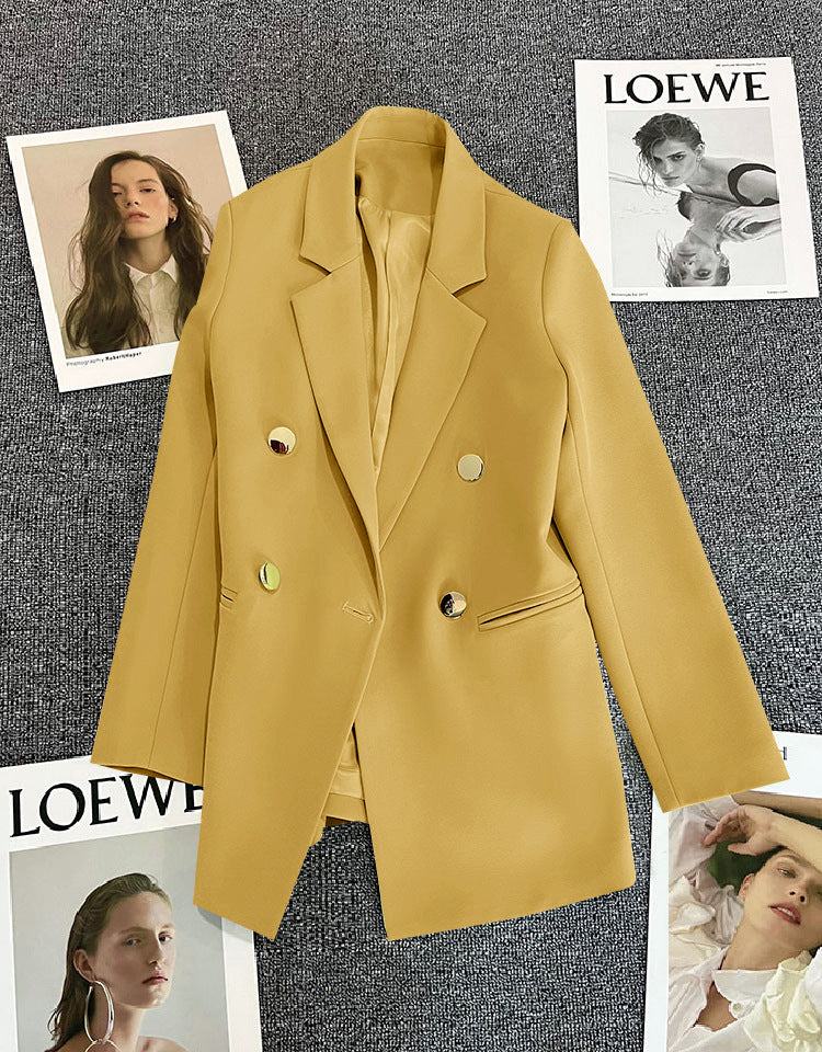 Candy Green Trendy Blazer for Women, 2026 Spring and Autumn New Korean Style, Internet Celebrity Style, Petite Casual