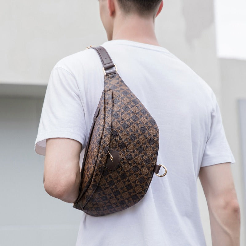 Wear-Resistant Waist Bag for Construction Site Work for Men and Women 2025 Spring and Summer New European and American Casual Versatile Trendy Big-Name Outdoor Chest Bag