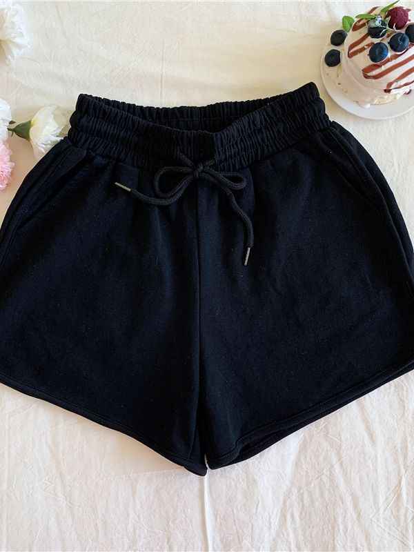Plus-Size Women's Summer New Korean-Style High-Waisted Loose Slimming Home Wide-Leg Casual Shorts for Outdoor Wear