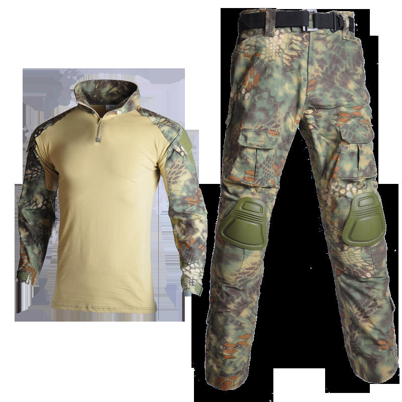 Army Eagle Frog Suit Long-sleeved Army Fan T-shirt Elastic Outdoor CS Field Quick-drying Camouflage Outdoor Long-sleeved T-shirt Quick-drying Men's G2