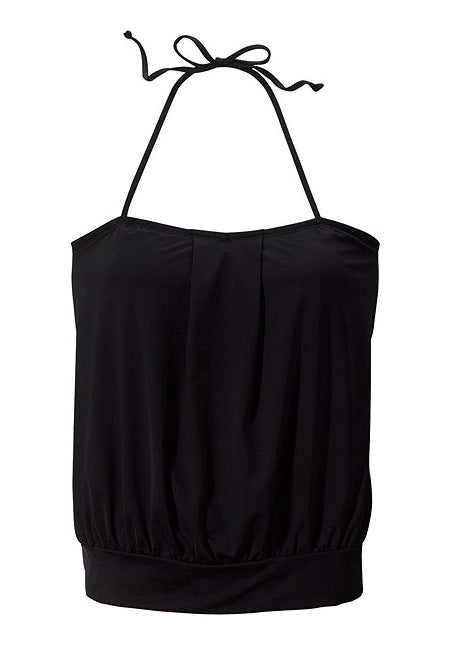 Summer hanging neck metal buckle foreign trade Tankini black explosion European and American women's swimsuit