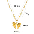 Cross-border European and American explosions butterfly pendant necklace ladies clavicle chain plated 18k gold non-fading pendant necklace wholesale