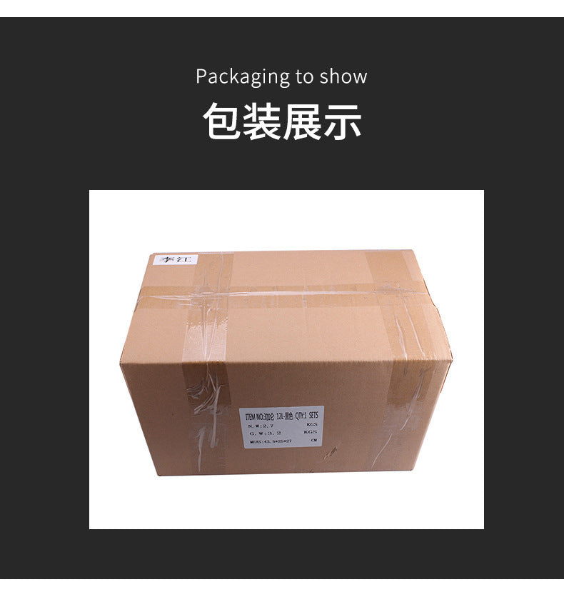 12L3 Three Gallon Secondary Fuel Tank Aluminum Alloy Buffer Tank Mirror Polished Plastic Cover Rectangular Neutral Fuel Tank