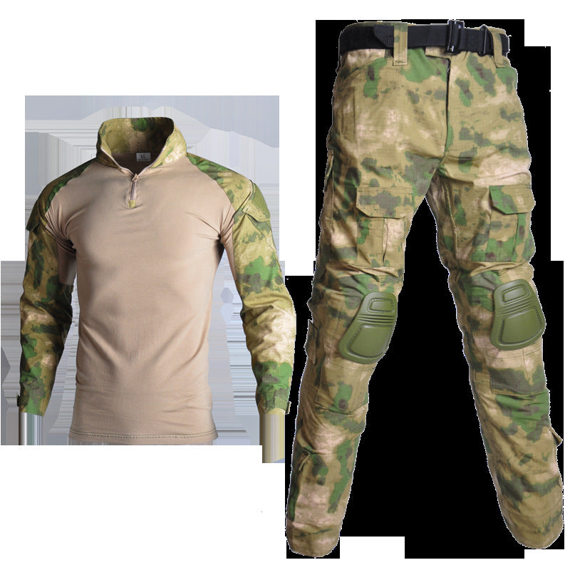 Army Eagle Frog Suit Long-sleeved Army Fan T-shirt Elastic Outdoor CS Field Quick-drying Camouflage Outdoor Long-sleeved T-shirt Quick-drying Men's G2